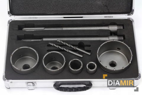 Zestaw OTWORNICE koronki do betonu SDS+ MAX 9el.