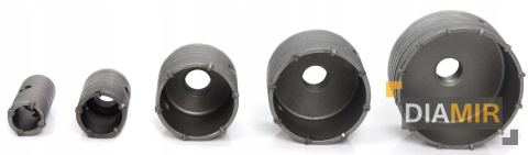 Zestaw OTWORNICE koronki do betonu SDS+ MAX 9el.