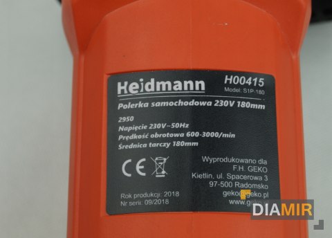 Polerka Samochodowa 2950W + Gąbki + Dysk