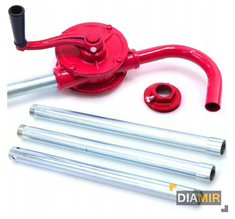 POMPA POMPKA RĘCZNA do paliwa oleju NA KORBĘ korbowa 60L/min 2,5cm