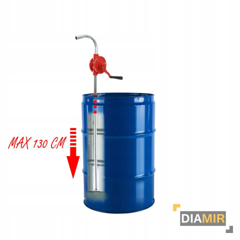 POMPA POMPKA RĘCZNA do paliwa oleju NA KORBĘ korbowa 60L/min 2,5cm