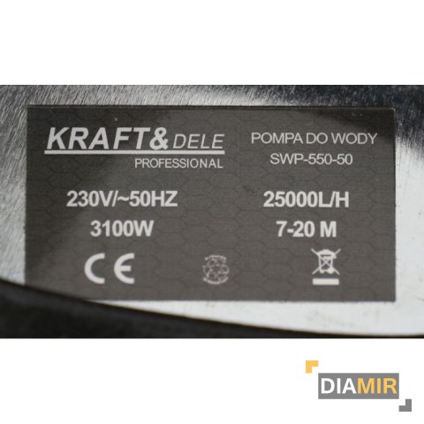 Pompa Zatapialna 3100W + Wąż 2" 20m