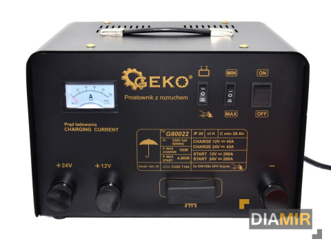 PROSTOWNIK 200A akumulatorowy ROZRUCH z rozruchem 12V / 24V + PILOT