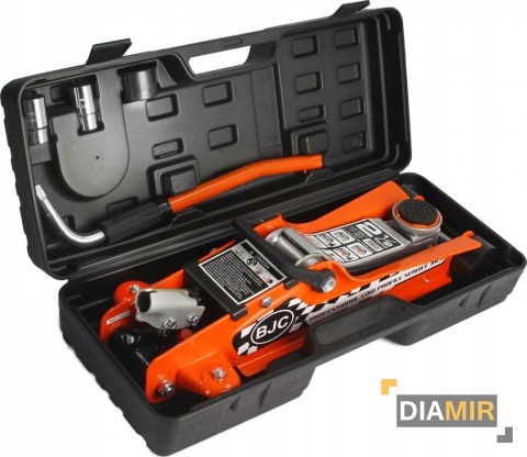 PODNOŚNIK żaba samochodowy 2,5T niskoprofilowy guma WALIZKA BJC