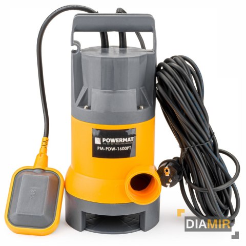 POMPA zatapialna Z PŁYWAKIEM do wody brudnej czystej szamba 1600W