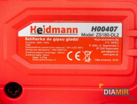 SZLIFIERKA do gipsu LED 1400W ZESTAW!