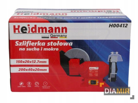 Szlifierka STOŁOWA 150mm 200mm sucho / mokro 1500W