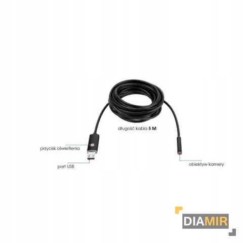 KAMERA INSPEKCYJNA endoskopowa 5M USB TYP C ANDROID