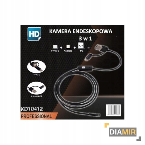 KAMERA INSPEKCYJNA endoskopowa 5M USB TYP C ANDROID