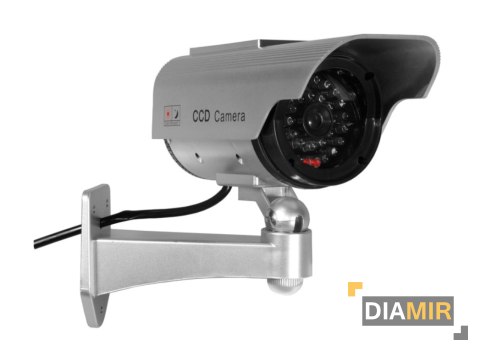 KAMERA ZEWNĘTRZNA solarna ATRAPA kamery dioda LED