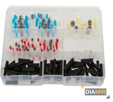 KOSZULKI rurki TERMOKURCZLIWE z cyną zestaw 100szt.