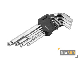 Komplet 9el. KLUCZE TORX extra długie 1.5 - 10.0mm 4,5 - 12cm