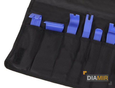 ŚCIĄGACZE DO demontażu TAPICERKI 11 el. zestaw 12w1+ ETUI