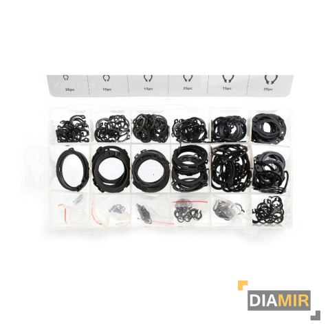 Zestaw 300el. SEGERY PIERŚCIENIE osadcze SEGERA zewnętrzne