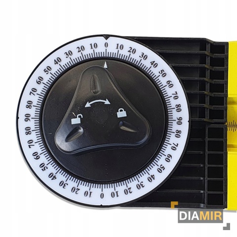 KĄTOMIERZ KĄTOWNIK BUDOWLANY POZIOMICA CYRKIEL 3w1