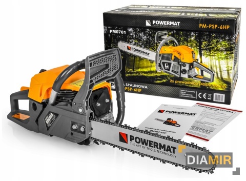 PIŁA SPALINOWA pilarka ŁAŃCUCHOWA 6,0 KM 0,325" 2x prowadnica 16'' 18'' motorowa