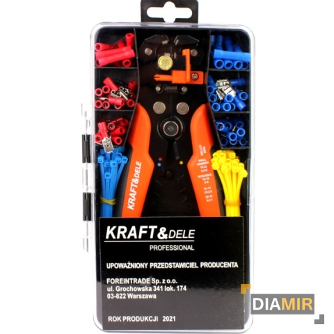 ŚCIĄGACZ IZOLACJI KABLI PRZEWODY ZACISKARKA ZESTAW