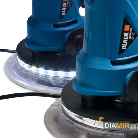 SZLIFIERKA czyszczarka DO GIPSU GŁADZI 2200W tynków LED+ 6x papier