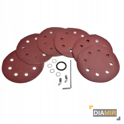 SZLIFIERKA czyszczarka DO GIPSU GŁADZI 2200W tynków LED+ 6x papier