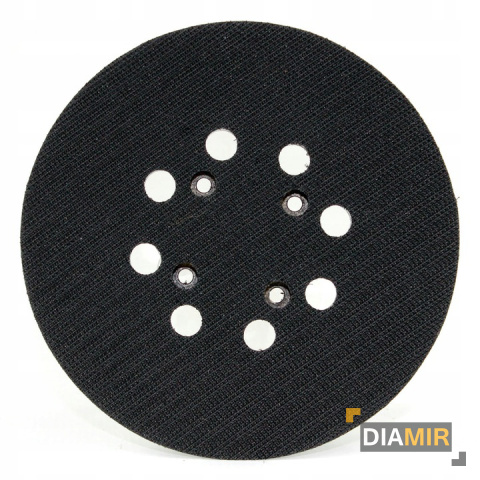 TALERZ SZLIFIERSKI 125mm dysk NA RZEP do szlifierki mimośrodowej