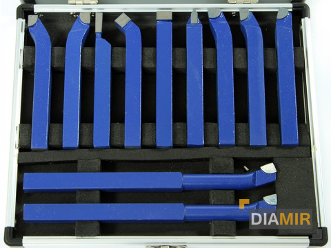 Zestaw NOŻE TOKARSKIE 10 x 10 11 szt. zestaw walizka