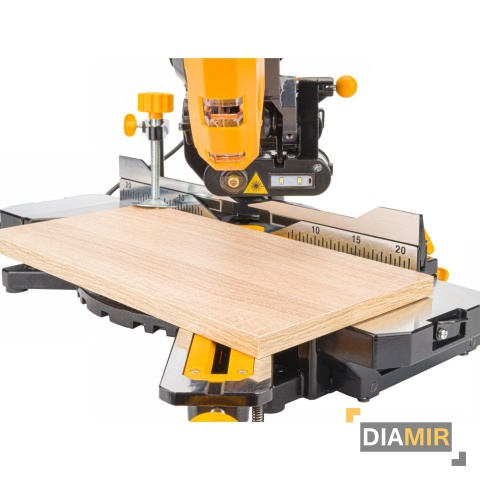 PIŁA UKOŚNA 2000W ukośnica z posuwem 210mm LASER UKOSOWA