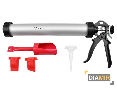 WYCISKACZ aluminiowy DO FUG fugownica mas szpachlowych + końcówki