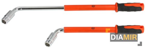 KLUCZ DO KÓŁ teleskopowy TYP-L 17, 19, 21, 23mm + 2x nasadka BJC