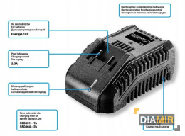 Ładowarka do akumulatorów 18V GRAPHITE AKU