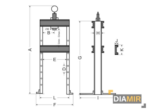 Prasa hydrauliczna 8T