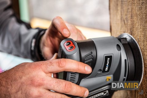 SZLIFIERKA czyszczarka MIMOŚRODOWA 125 mm akumulatorowa GRAPHITE AKU