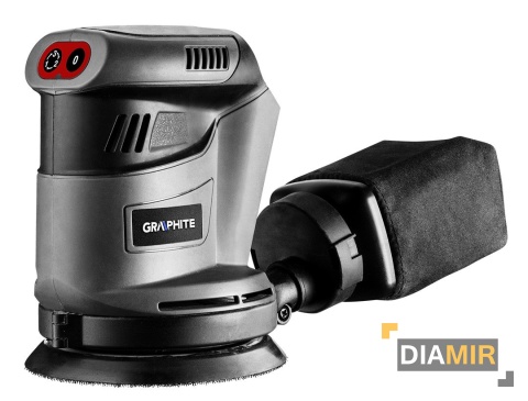 SZLIFIERKA czyszczarka MIMOŚRODOWA 125 mm akumulatorowa GRAPHITE AKU