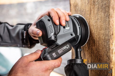 SZLIFIERKA czyszczarka MIMOŚRODOWA 125 mm akumulatorowa GRAPHITE AKU