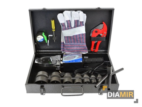 ZGRZEWARKA DO RUR PCV PP PE TYP H 1500W + ZESTAW MATRYC 16-63mm