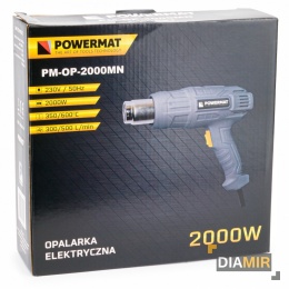 OPALARKA elektryczna 2000W 2 biegi + 4x DYSZA