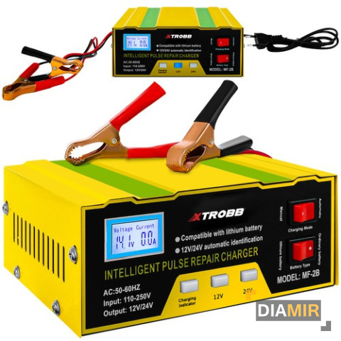 PROSTOWNIK AKUMULATOROWY automatyczny 12V 24V mikroprocesorowy