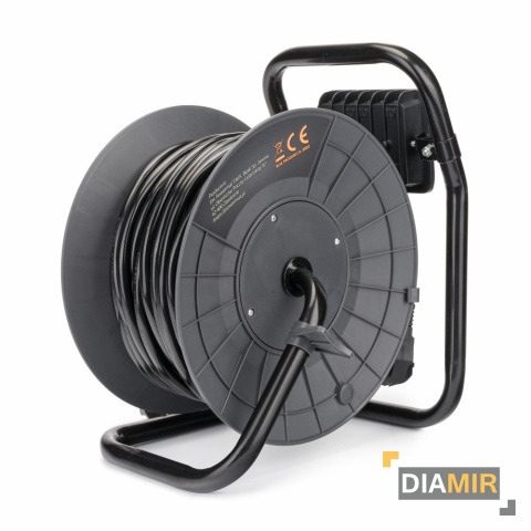 PRZEDŁUŻACZ BĘBNOWY 30m 3x2,5 NA BĘBNIE + HALOGEN