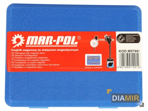 CZUJNIK ZEGAROWY ZE STATYWEM MAGNETYCZNYM + SONDY