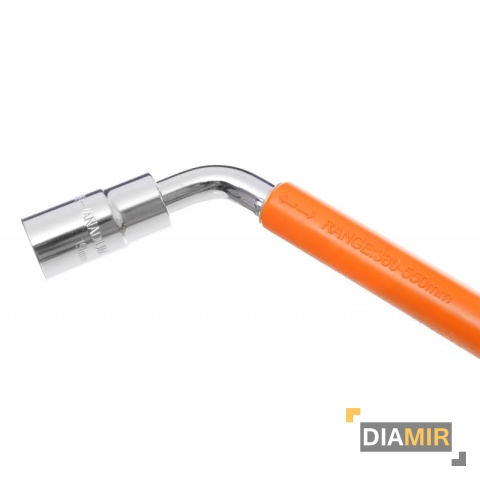 KLUCZ DO KÓŁ teleskopowy TYP L + NASADKI 17x19mm 21x23mm