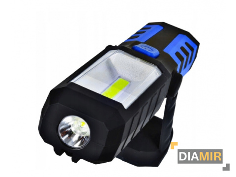 LATARKA Warsztatowa MOCNA LAMPA WARSZTATOWA 3w1 LAMPKA LED COB