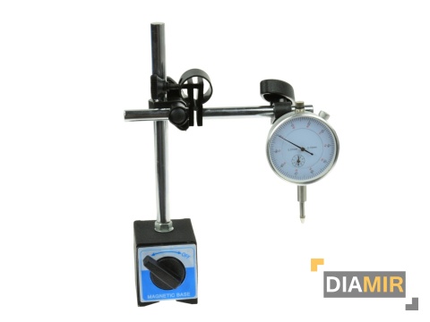 Czujnik zegarowy 0-10mm 0,01 mm na statywie magnetycznym