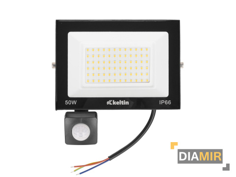 HALOGEN 50W naświetlacz CZUJNIK ruchu biały neutralny 4500K