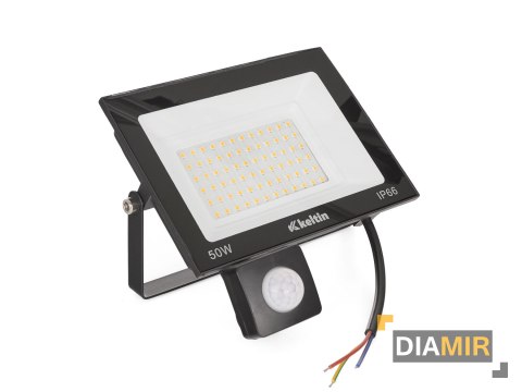 HALOGEN 50W naświetlacz CZUJNIK ruchu biały neutralny 4500K