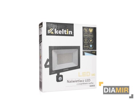 HALOGEN 100W naświetlacz CZUJNIK ruchu biały zimny 6500K