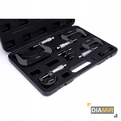 MIKROMETRY 0-100mm zestaw 4szt MIKROMIERZ WALIZKA