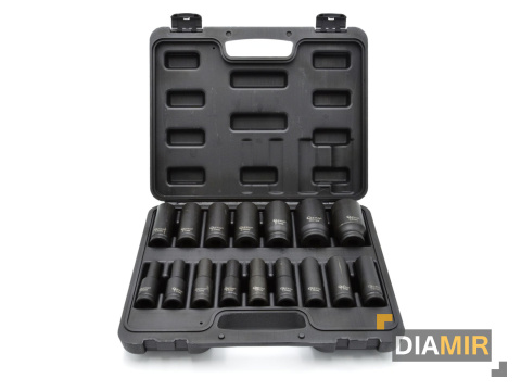 ZESTAW nasadek 16el. NASADKI UDAROWE 1/2" 10-32mm