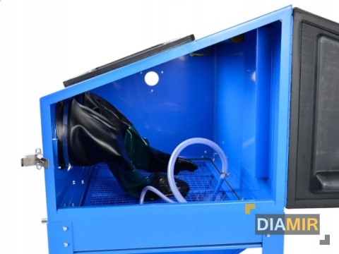 PIASKARKA KABINOWA 220L zestaw + maska + kask+ przewód+ pistolet