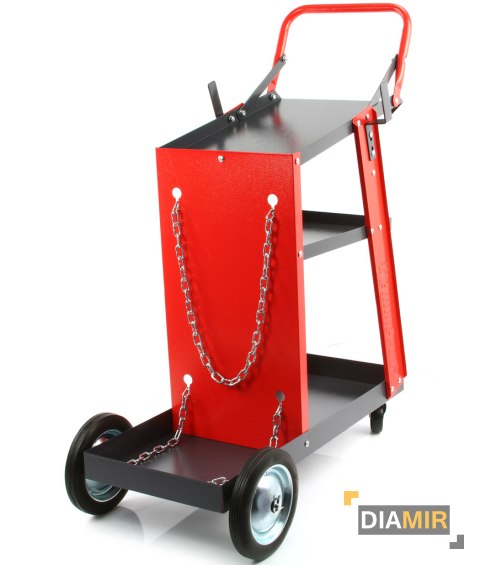 WÓZEK SPAWALNICZY DO SPAWAREK z półką na butle