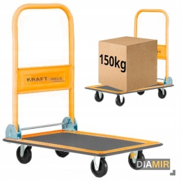 WÓZEK TRANSPORTOWY MAGAZYNOWY PLATFORMOWY 150kg NA MAGAZYN