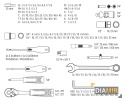 Zestaw 138szt. KLUCZE NASADOWE kluczy 1/2" 1/4" walizka NEO